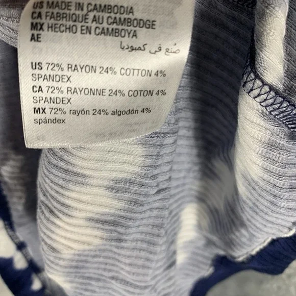 Jenni Women's Tank Top S Blue Tie Dye Stripes Pajamas PJs Lounge Crew Neck NWT‎ - Picture 6 of 9